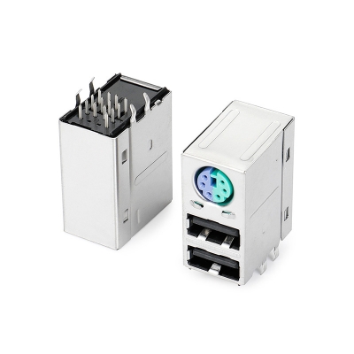 MINI 6P双色+USB 2.0AF