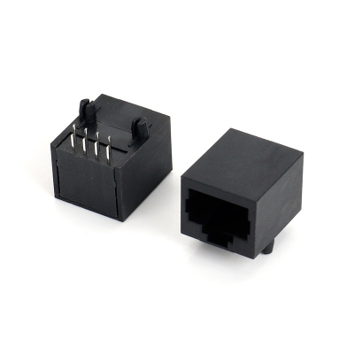 RJ45 8P8C,扁针，单胞，无灯