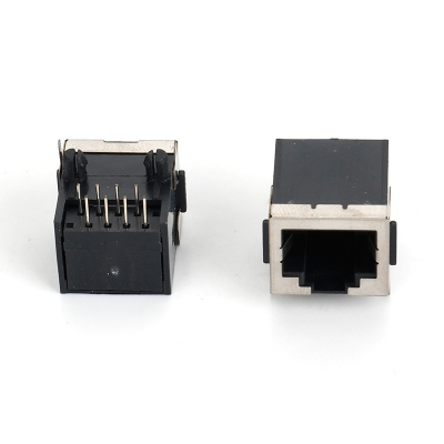 RJ45网口 半包 8P8C,无灯