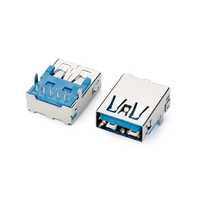 USB3.0AF板上DIP直脚,插板式