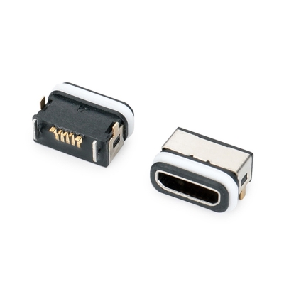 USB MICRO 5P板上防水IP66
